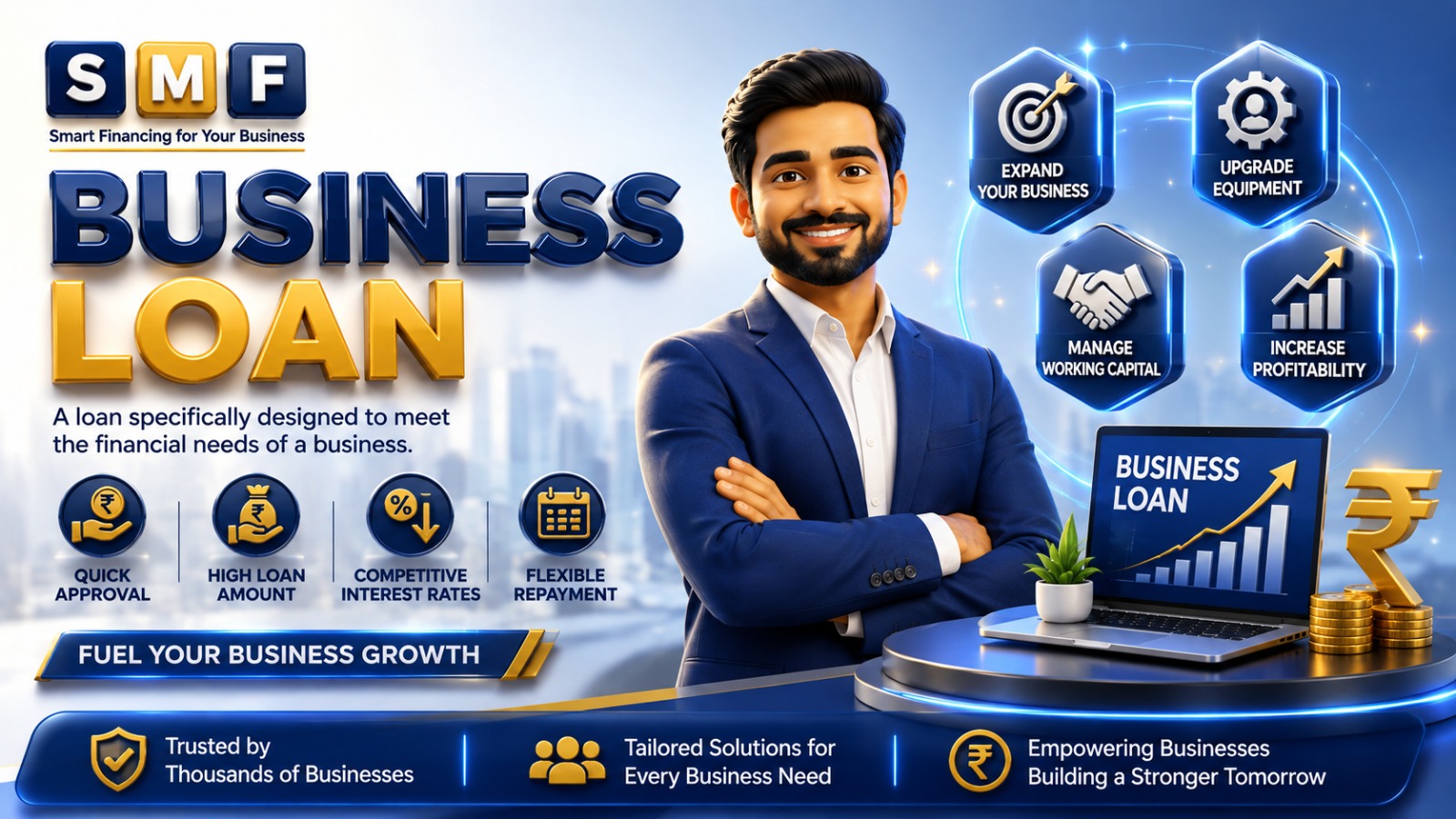 Business loan support for growth